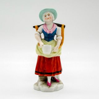 Antique Chelsea Miniature Figurine, Milk Maid