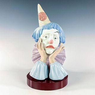 Jester With Base 5129 - Lladro Porcelain Figurine