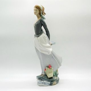 Wind Blown Girl 1004922 - Lladro Porcelain Figurine