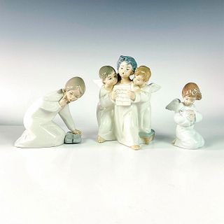 3pc Lladro Porcelain Figurines, Angels