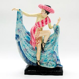 Kevin Francis Ceramic Art Deco Figurine, Mexican Dancer