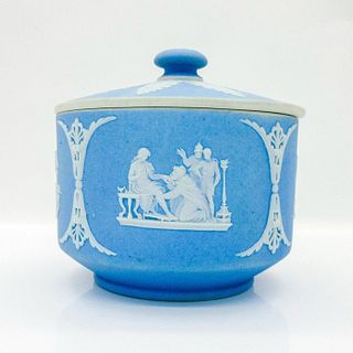 Wedgwood Blue Jasperware Lidded Bowl