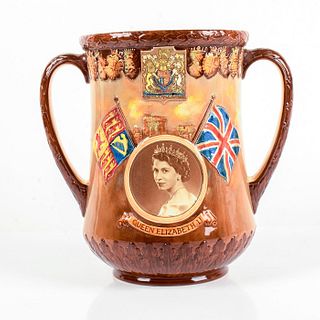 Royal Doulton Loving Cup, Queen Elizabeth II 1953 Coronation