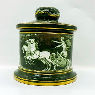 Antique Doulton Burslem Tobacco Jar, Isthmian Games