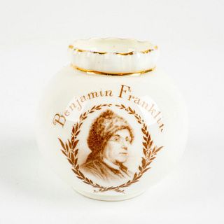 Royal Doulton Ceramic Mini Vase, Benjamin Franklin