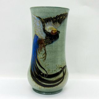 Royal Doulton Titanian Ware Vase, Bird of Paradise