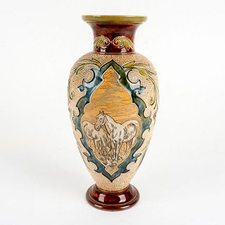Doulton Lambeth Hannah and Florence Barlow Stoneware Vase
