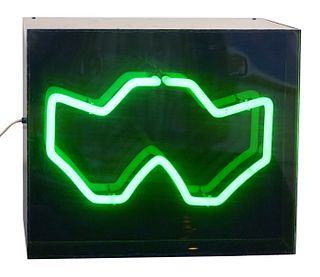 Chryssa Neon Light Box Sculpture