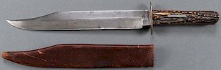 A CLIP POINT BOWIE KNIFE BY G. GELSTON MFG. CO.