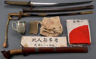 A JAPANESE WORLD WAR II NAVAL OFFICER’S SWORD