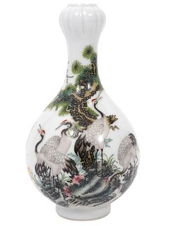 Chinese Signed Porcelain Bud Vase