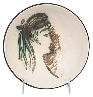 Picasso Madoura Bowl with Woman's Profile