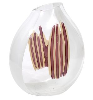 Licio Zanetti Murano Art Glass Vase