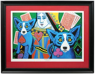 George Rodrigue 'Lucky Be A Lady' Signed Print