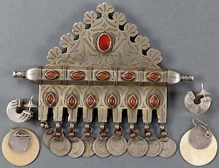 A TURKOMAN AND OTHER ETHNIC JEWELRY GROUP