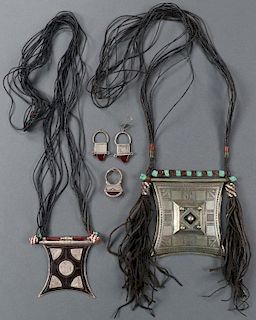 A COLLECTION OF TUAREG PEOPLES SILVER ETHNIC