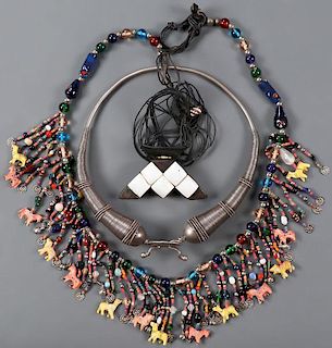 AN AFRICAN CONTINENT ETHNIC JEWELRY GROUP