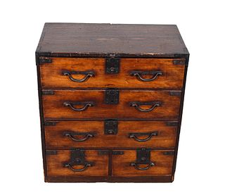 Antique Chinese Wood Chest of Drawers
