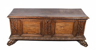 Carved Jacobean Style Blanket Chest