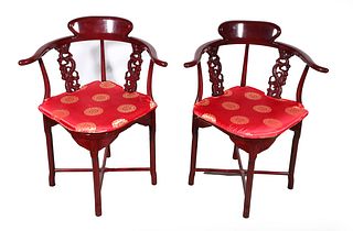 Pair of Chinese Wishbone Chairs