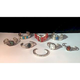 Group of Southwestern Silver Bracelets, From the Estate of Lorraine Abell (New Jersey, 1929-2015)