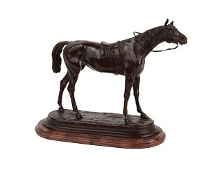 Jules Moigniez, Bronze Sculpture of Horse