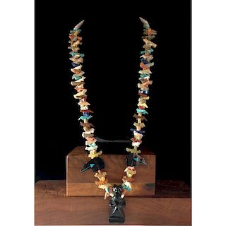 Zuni Animal Fetish Necklace, From the Estate of Lorraine Abell (New Jersey, 1929-2015)