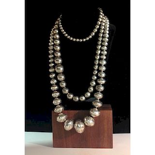 Silver Pearl Necklaces, From the Estate of Lorraine Abell (New Jersey, 1929-2015)