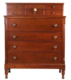 Federal Cherrywood and Pine Chest of Drawers