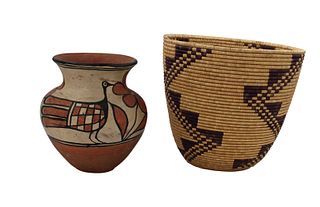 Santo Domingo Pueblo Pottery Vase