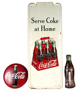 Self-Framed Coca-Cola Pilaster Sign