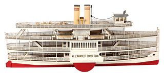 Alexander Hamilton Riverboat Ship Model
