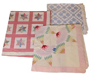 Three Late 19th C. Quilts