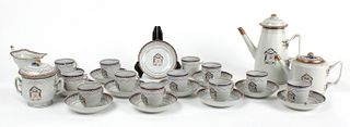 Chinese Export Armorial Tea Service