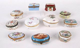 Group of Porcelain Pill Boxes