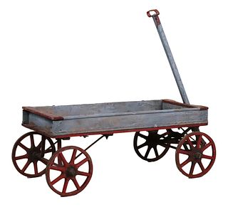 Turn of the Century Weathered Pull Wagon