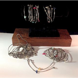 Collection of Liquid Silver Bracelets, From the Estate of Lorraine Abell (New Jersey, 1929-2015)