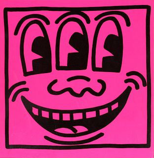 Keith Haring - Untitled (3 Eyed Smiley)