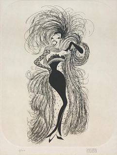 Al Hirschfeld - Josephine Baker