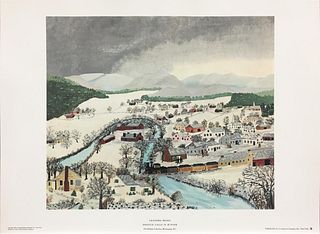 Grandma Moses - Hoosick Falls in Winter