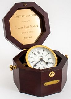 Bulova Marine Clock, 1991 Johnson-Rayburn Award