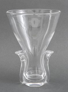 Steuben Glass "Lyre" Vase