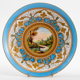 Paris Porcelain Cabinet Plate, 1870s