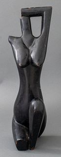 Female Nude Sculpture in the African Taste, 20th c