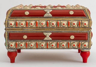 Red Moroccan Decorative Box