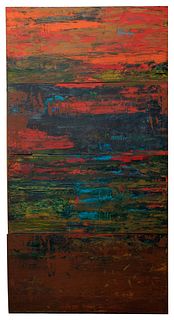 Rafael Solis (Mexican, 20th century) 'Awake' Acrylic on Wood Panels