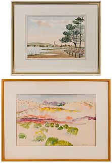 David Holmes and Caroline Lippincott Watercolors
