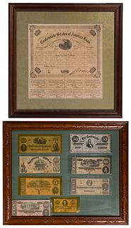 Confederate Bond and Currency Assortment