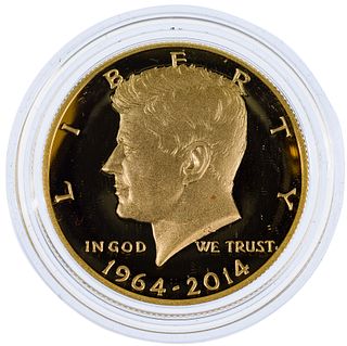 2014 50th Anniversary Kennedy Gold Proof Coin