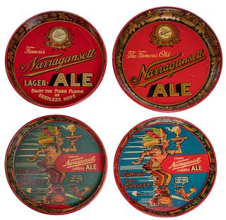 Narragansett Metal Beer Tray Assortment